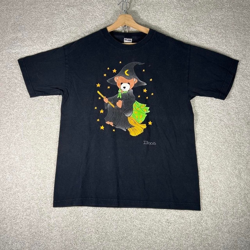 Vintage 90s Halloween witch teddy bear graphic t-shirt Size L